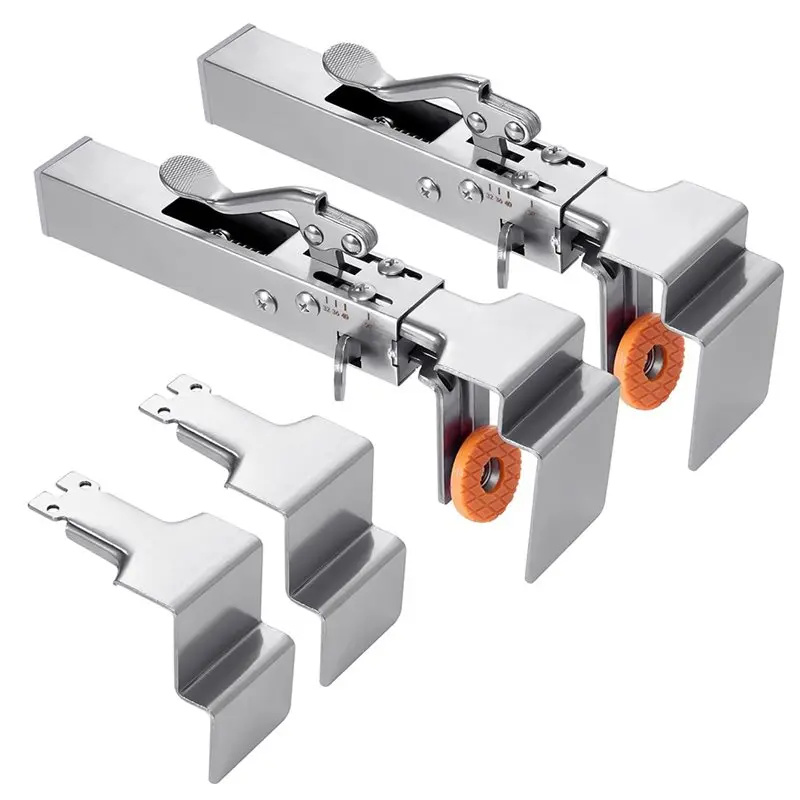 

AT05-Front Drawer Installation Clamps Fixing Clips With 2Pcs Replaceable Clips Adjustable Drawer Fixing Clamp Drawer Panel