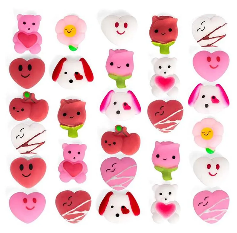 20 Sätze Valentinstag Squishy Spielzeug Squishies für Kinder Schulklasse Klassen zimmer Valentinstag Karten Geschenke Preise Party Gefälligkeiten – Detail 9