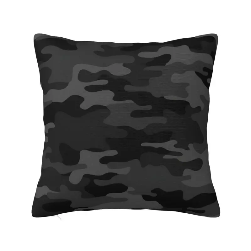 Luxury Gray Black Forest Camouflage Cushion Cover 50*50 cm Velvet Throw Pillow Case for Living Room Sofa Chair Pillowcase