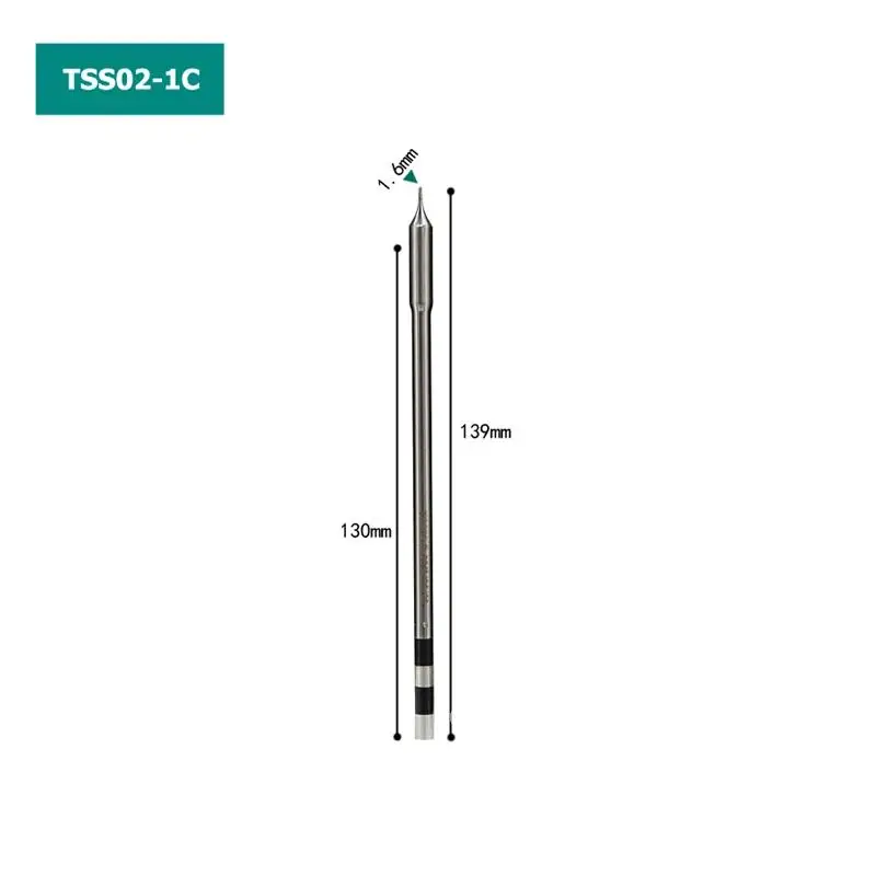 TSS02 Solder Tips for QUICK TS1200A Lead-free Soldering Station TSS02-1C TSS02-K TSS02-J TSS02-2C TSS02-3C TSS02-SK TSS02-I