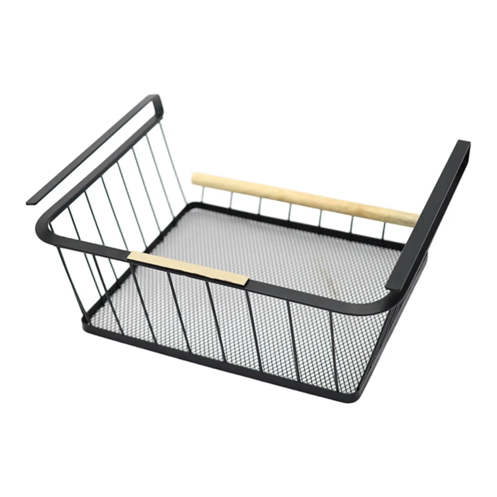 

Under Cabinet Shelf Basket, Spice Rack Hanging Storage Basket Organizer,