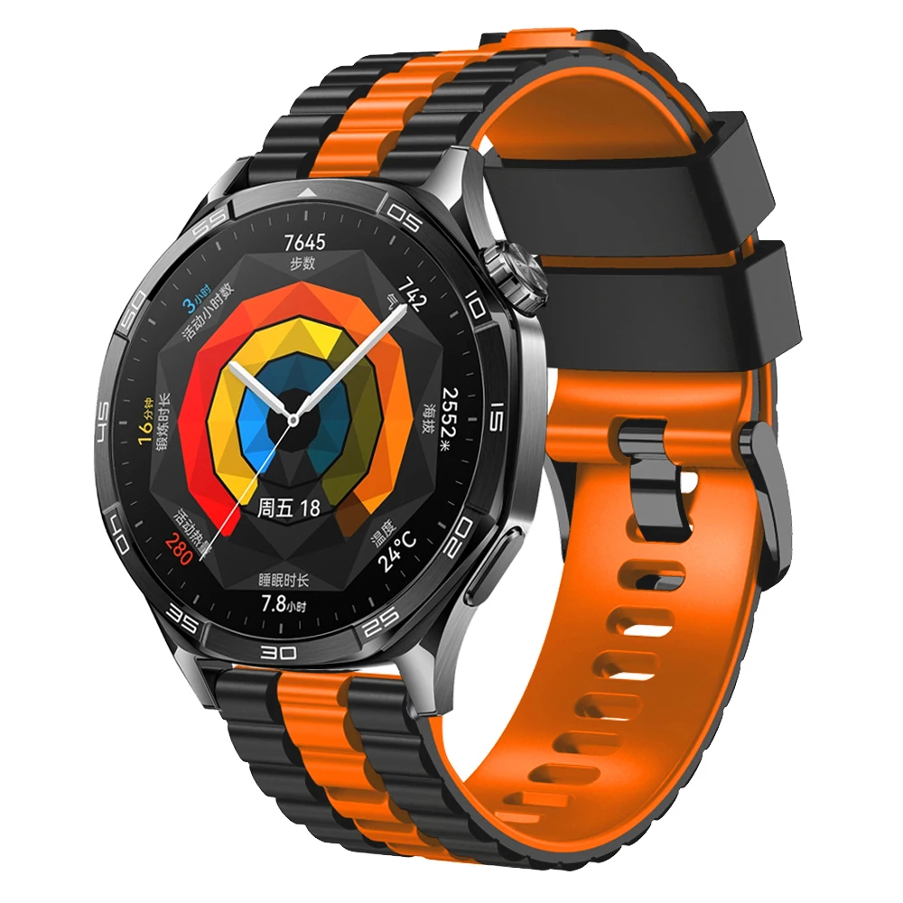 22 مللي متر العصابات حزام ل ساعة هواوي GT 3 2 46 مللي متر ساعة ذكية حزام معصمه GT2 GT3 برو 46 مللي متر سيليكون الساعات سوار الإكسسوارات