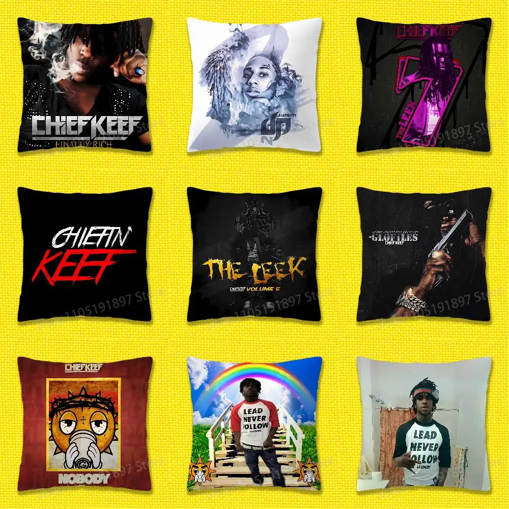 

C-Chief K-Keef Finally Rich Dedication Throw Pillow Case For 40x40cm 45x45cm 50x50cm 55x55cm Square Sofa Pillowcase Shell
