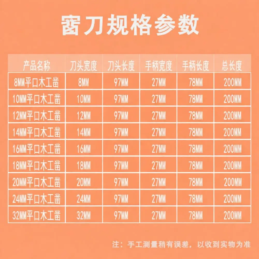 High Carbon Steel Wood Chisel Through Tang Ergonomic Plastic Handle Carpentry Carver Professional Woodworking Manual Tools