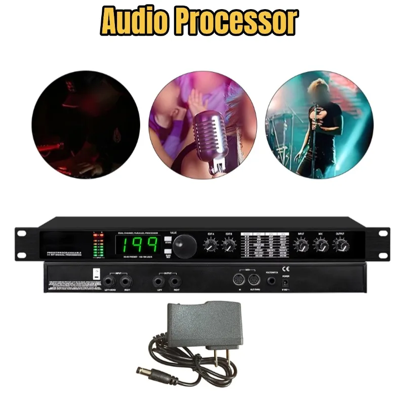 1pc Digital Reverb Multi-effect For DSP Processor Audio Processor Equalizer For  Test Measurement Tool Accessory In Stock