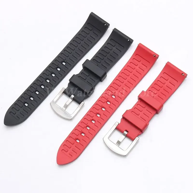 Silicone Watch Band Watrproof Straps for Most Universal Watch 18mm 19mm 20mm 21mm 22mm 24mm Watch Accessories Rubber Bracelet