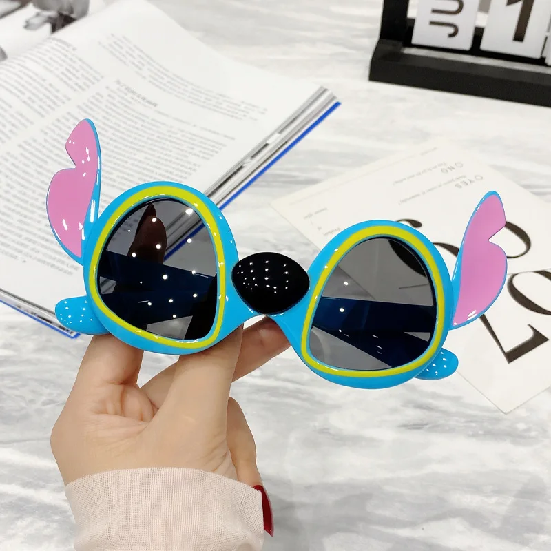 Disney Stitch Anime Sunglasses Stitch Cartoon Figrues Glasses Children Boys Girls Sunglasses Cute Decoration Kids Toy Gifts