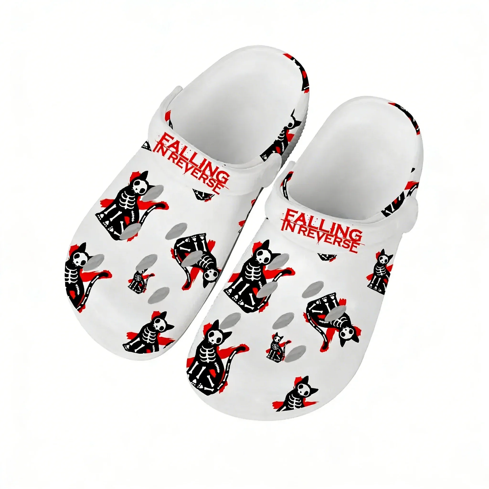 Falling in Reverse Sandals Men Women Teenager Fashion Water Shoes Rock Band Garden Breathable Comfort Beach Clog Custom Slippers