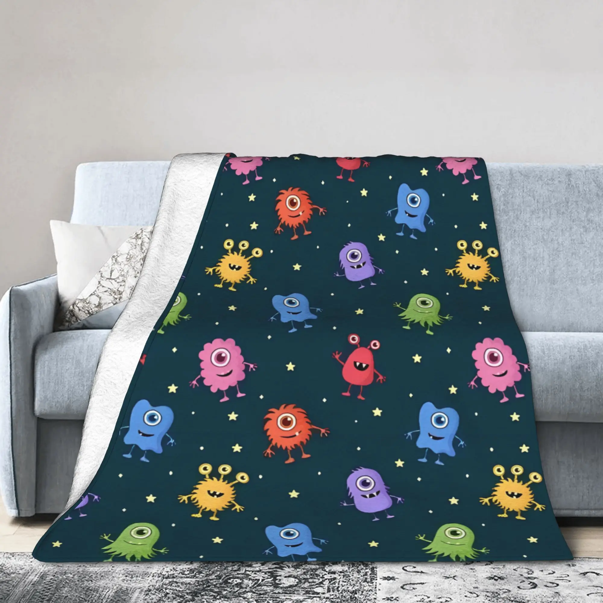 

Одеяло Monsters Inc Power Company, фланелевые одеяла с мультяшным фильмом, тонкое покрывало с принтом для спальни, дивана, многофункциональное