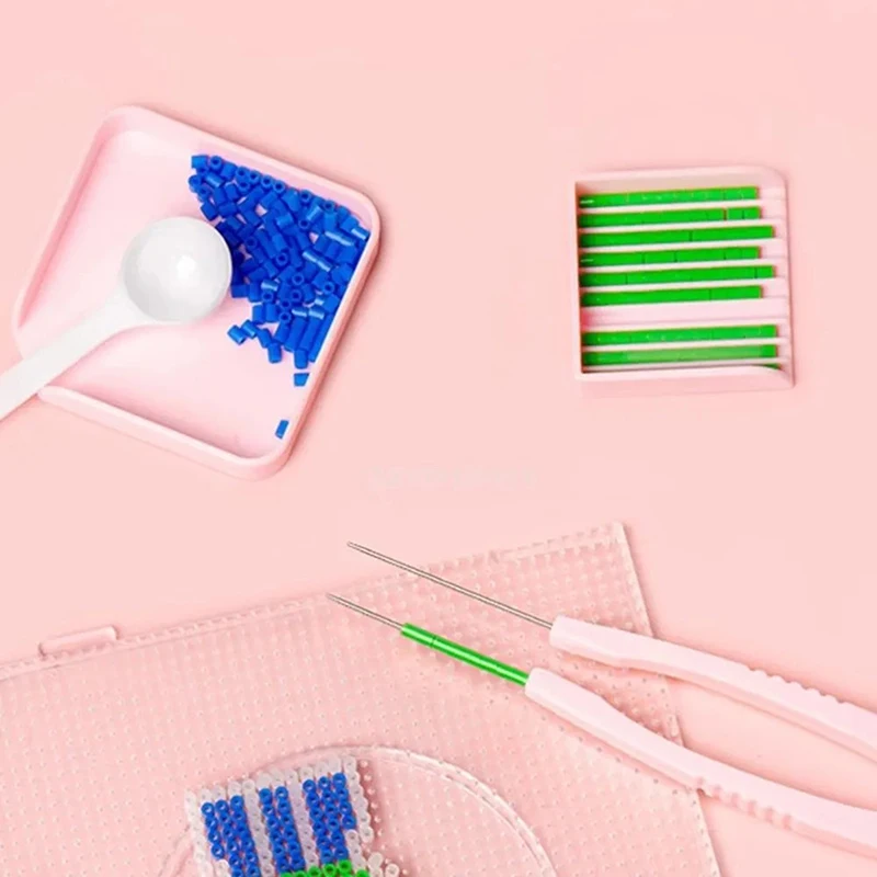 7pcs/set Hama Beads Craft Tools Tweezers Clip 2.6mm DIY Handmade Pen Needle Shovel Plate Making Accessory