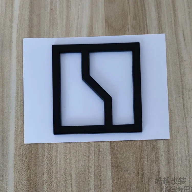 

For Zeekr 7X 2025 Front hood car emblem tailgate lettering accessories modified metal black badge