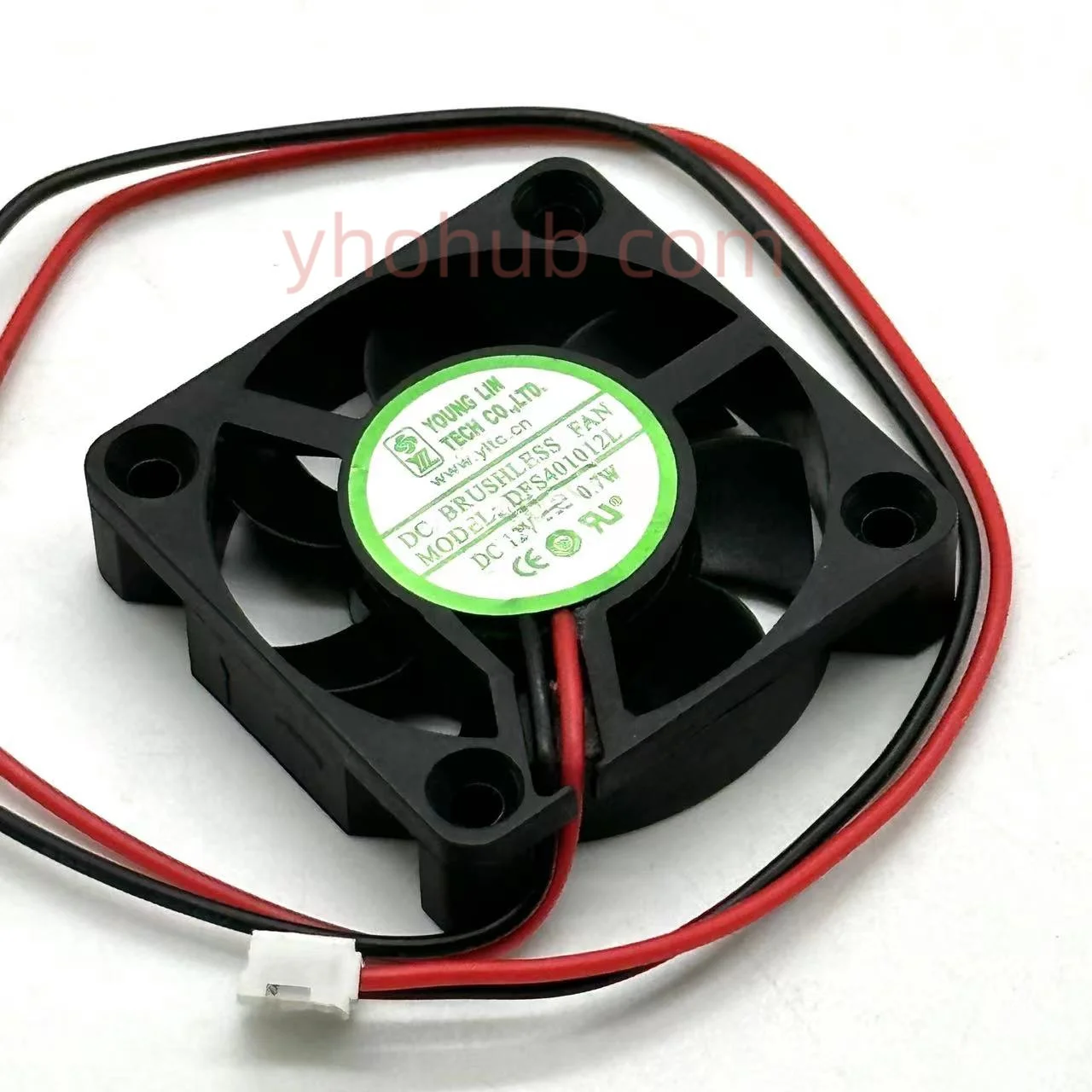 

Young Lin DFS401012L DC 12V 0.70W 40x40x10mm 2-wire Server Cooling Fan