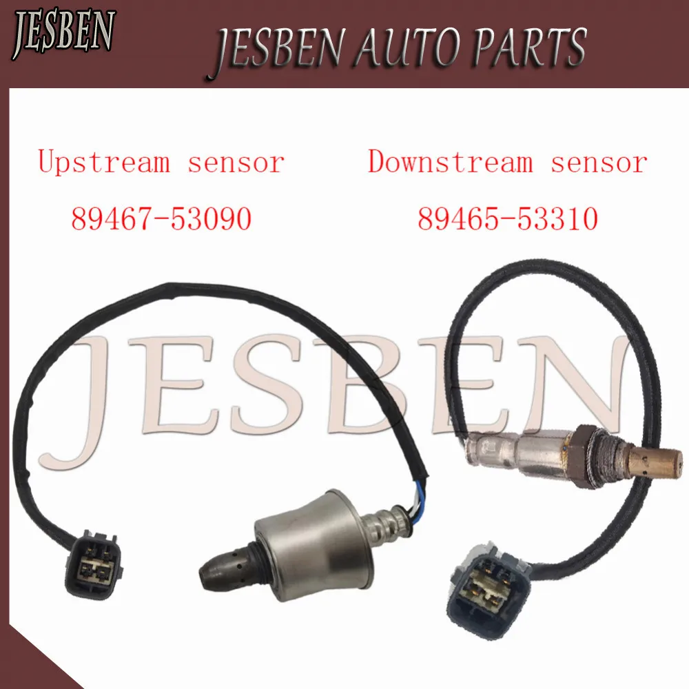 

2X 89467-53090 89465-53310 Front Rear Lambda O2 Oxygen Sensor for Lexus GS200t GS300 IS200t IS300 RC200t RC300 2.0T 8ARFTS 15-20