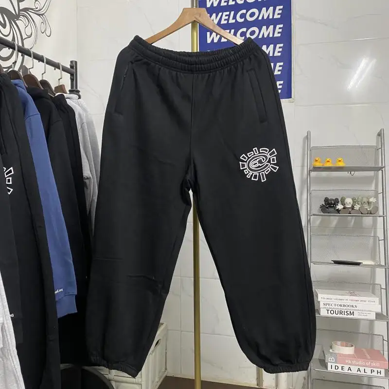 

Loose Fce Lined Sweatpants ex Casual Trousers Spor Youthful Sle Long Straight Leg Pants for All Seasons