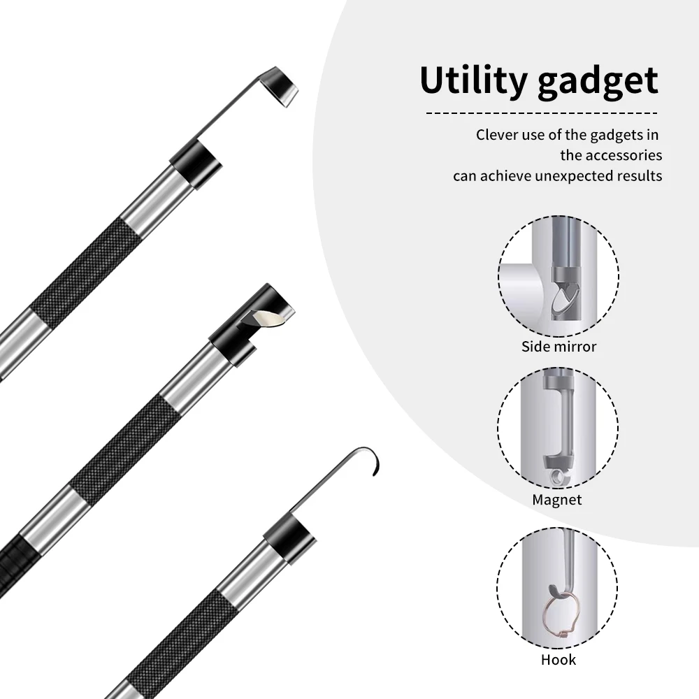 Periscopio articolato da 6 mm Endoscopio industriale con sterzo a 2 vie da 180 gradi Schermo da 4,3 pollici Telecamera IP67 impermeabile da 1,7 M