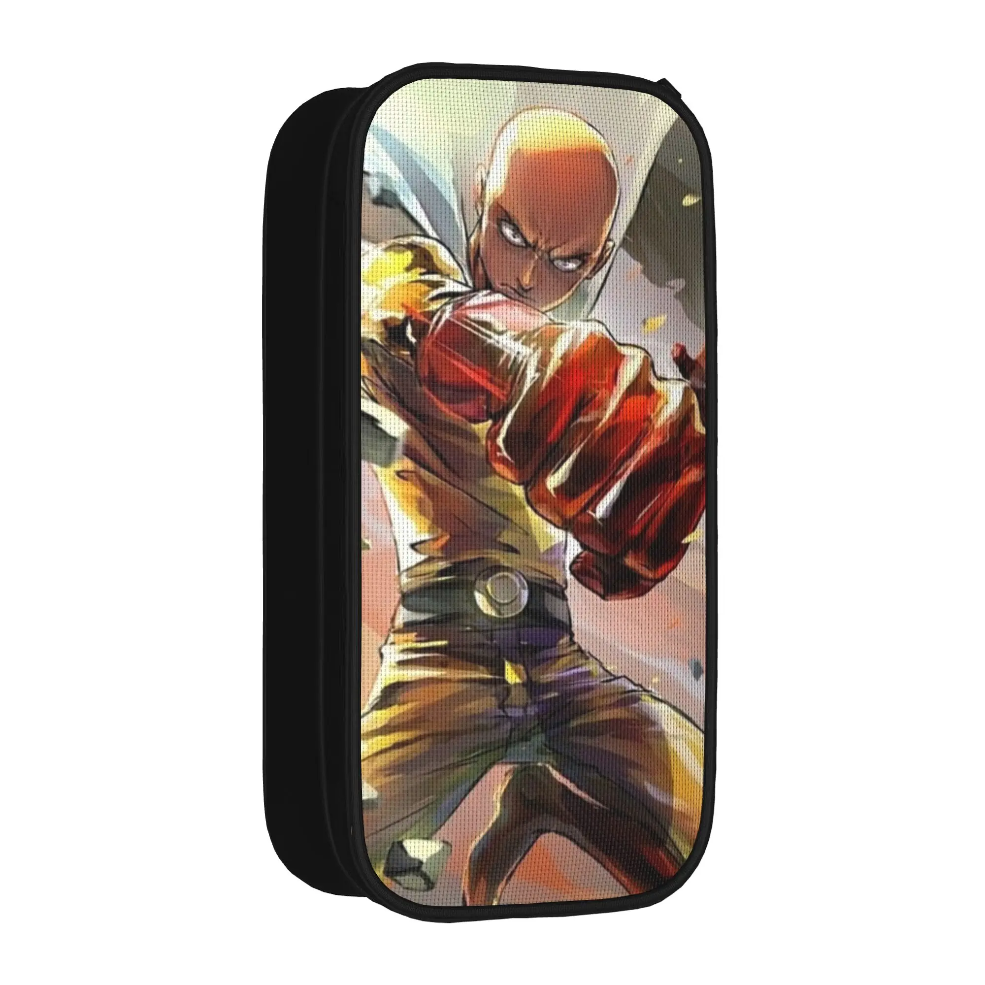 Anime One-Punchs-Man Pencil Cases Lovely Saitama Cartoon Bag Student Large Storage School Supplies Cosmetic Pencilcases