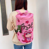 New Product In Stock Xiao Xin Cute Backpack Small Crocodile Box Large Capacity Three-Dimensional Bucket Bag Backpack Racket Bag 3