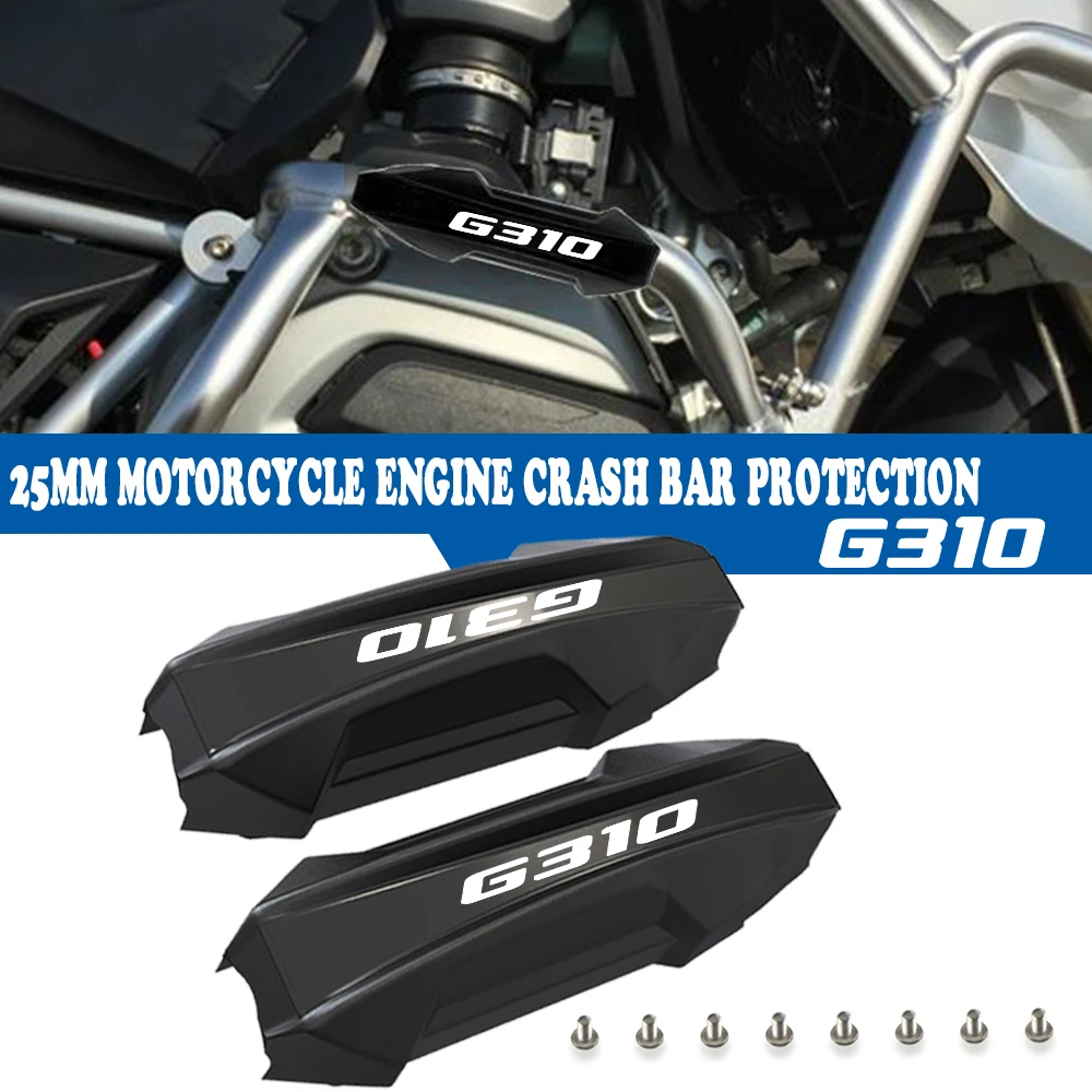 

For BMW G310 GS R RR G310GS G310R G310RR 2017 - 2023 25mm Motorcycle Crash Bar Bumper Engine Guard Protection Decorative Block