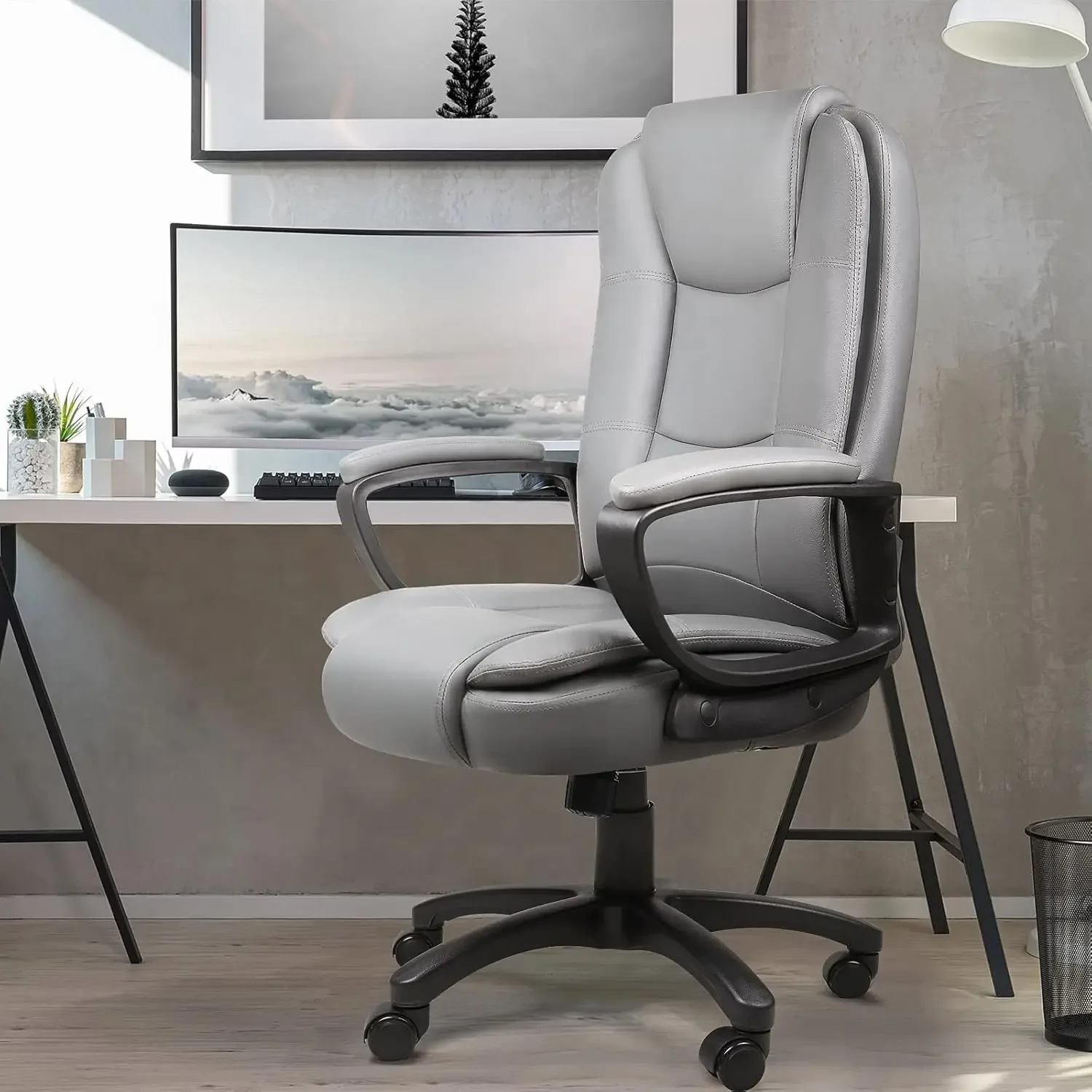 Home Office Chair, Big and Tall Chair Heavy Duty Design, Ergonomic High Back Cushion Lumbar Back Support, Computer