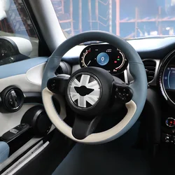 Steering Wheel Stickers For Mini cooper Accessories For R50 R52 R53 R55 R56 R60 R61 F54 F55 F56 F60 J01 U25 Dedicated CarSticker