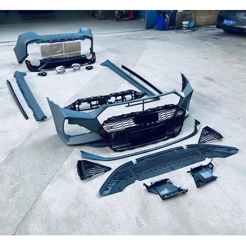 

Cc car for Audi A7 2019-2023 RS7 C8 Style Body Kit - 1:1 Front Bumper, Rear Bumper, Side Skirts, Full Exterior Conversion Kit