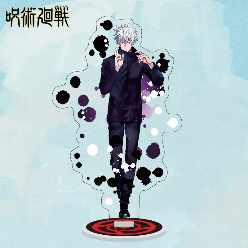 Anime Jujutsu Kaisen Acrylic Stand Manga Figures Miniatures Gojo Satoru Figurines Garage Kits Model Toys GK Ornaments Decoration view 3