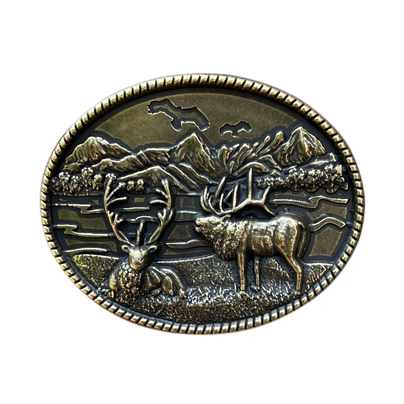 

Elk belt buckle