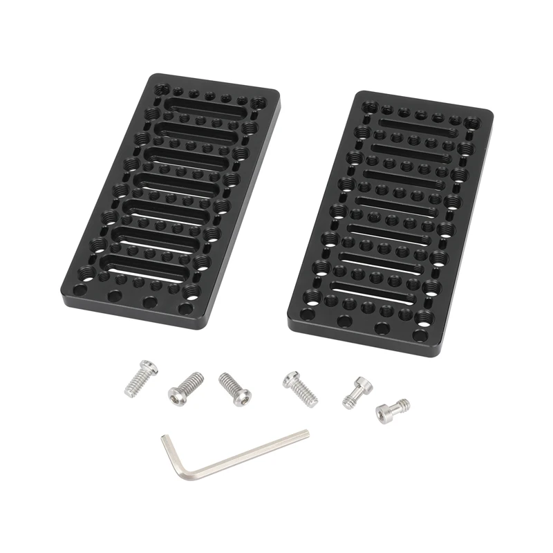 CAMVATE L-Shaped Cheese Plate Extension Mounting Platform with ARRI Accessory Mounts For Monitor Camera Cage Rig Baseplate