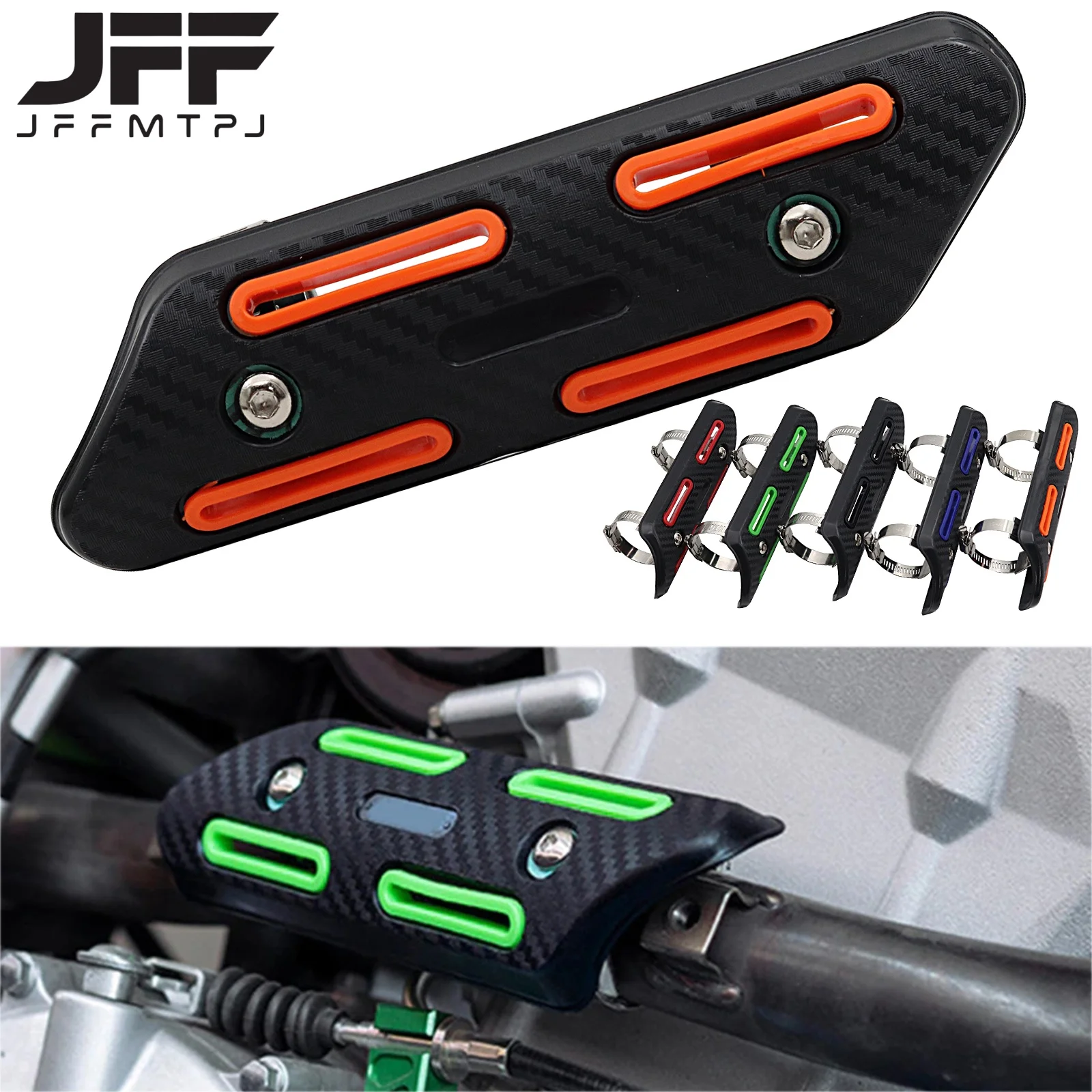 25-51mm Exhaust Heat Protector Shield For KTM EXC EXCF SXF SMR 250 350 450 500 Husqvarna FC FE 250 350 HUSABERG FE for Bate RR
