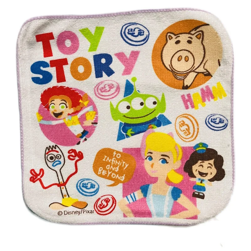 Disney Toy Story Buzz Lightyear Boy Cartoon Cotton asciugamano piccolo asciugamano Saliva asciugamano fazzoletto 20x20cm