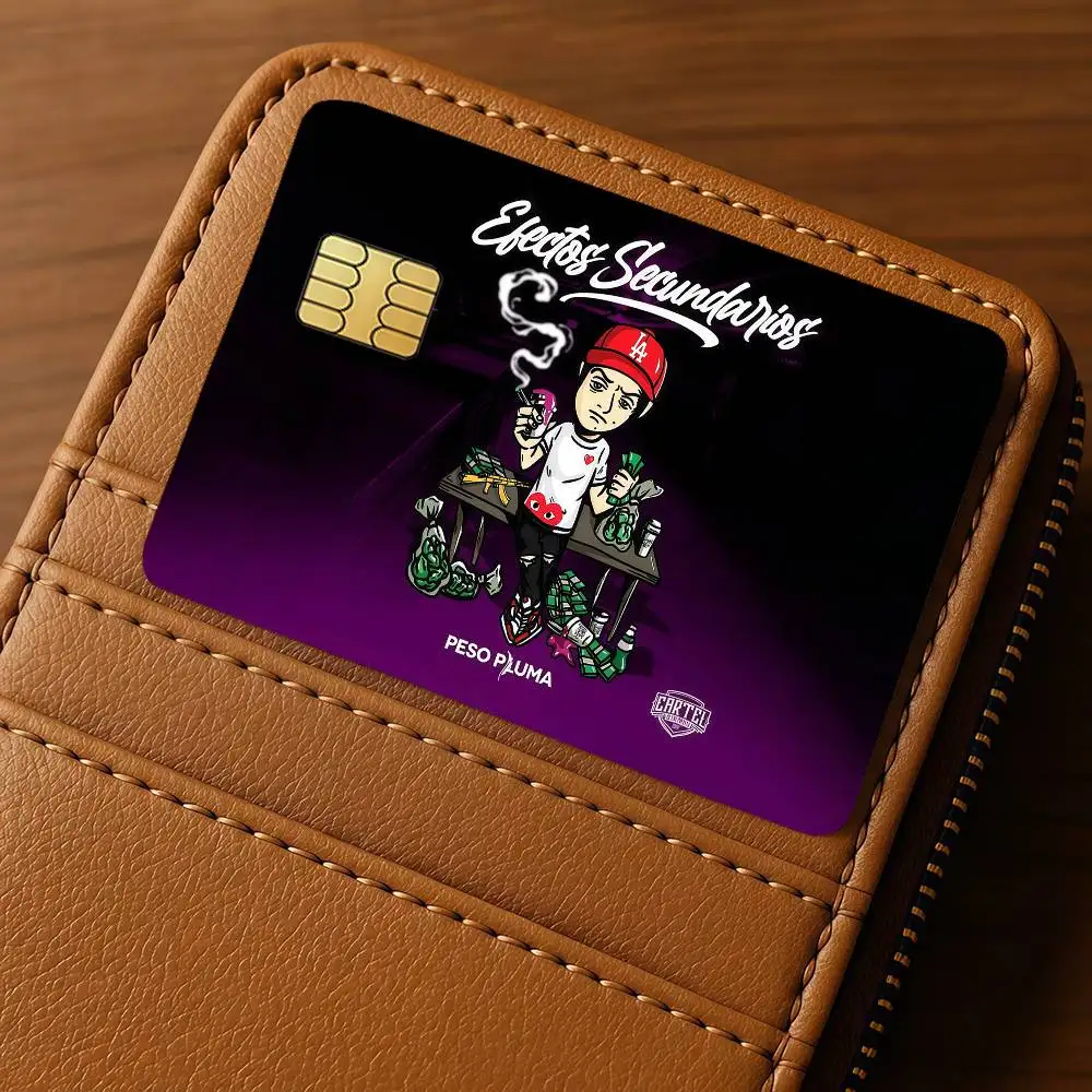 Singer P-Peso P-Pluma Credit Skin Cover Card Stickers 4PCS Film Bus Pass Front Decoration Bank Debit Waterproof