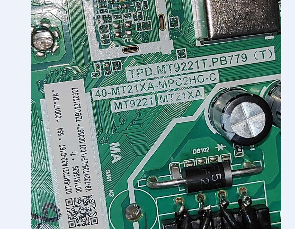 TPD.MT9221T.PB779 (T)   40-MT21XA-MPC2HG-C  MT9221   NT21XA  Three in one TV motherboard tested well