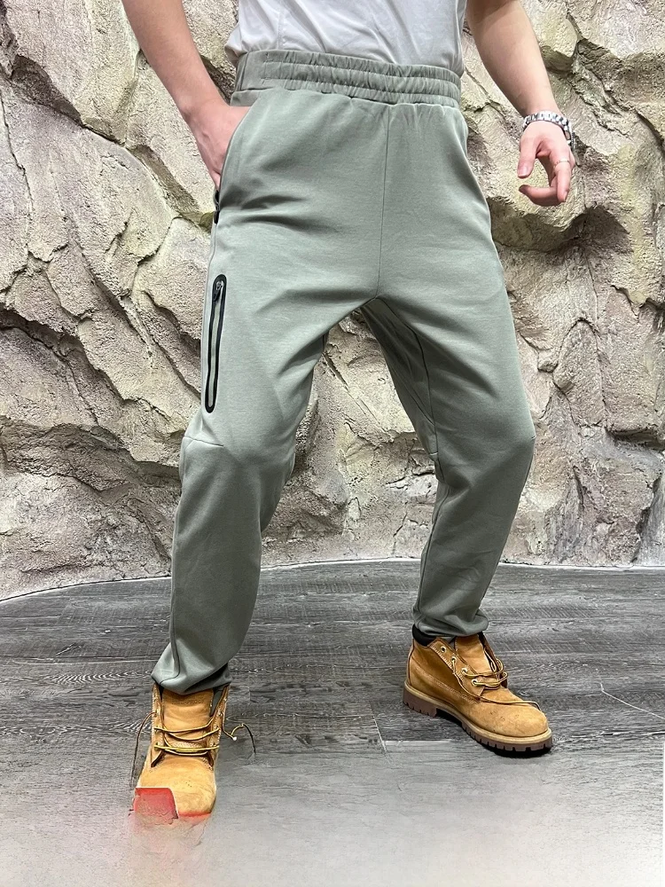 

Эргономичные брюки из воздушного хлопка с 3D вырезом Pred ket, мужские осенние спортивные повседневные брюки, прямые брюки с манжетами из полиэфирного волокна