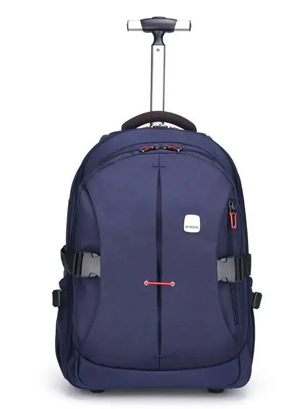 Wheeled Backpack Wheels Travel Commuter, Bag Travel Luggage Business Computer Bag Large Capacity Backpack Lightweight Rolling