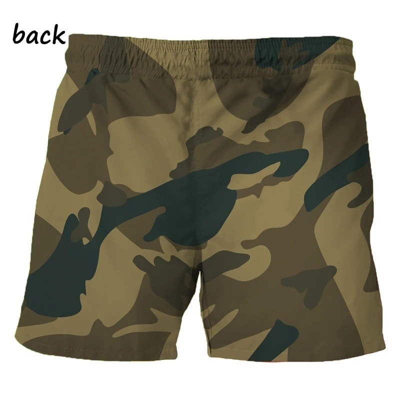 Aangepaste Mode Mannen 2 Stuk Set Trainingspakken Zomer Casual Korte Mouw Camouflage Print T-shirt Shorts Sport Past