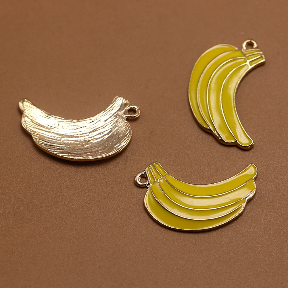

20 шт. подвеска-банан, подвески в виде еды для изготовления ювелирных изделий, подвески, аксессуары «сделай сам», мисс