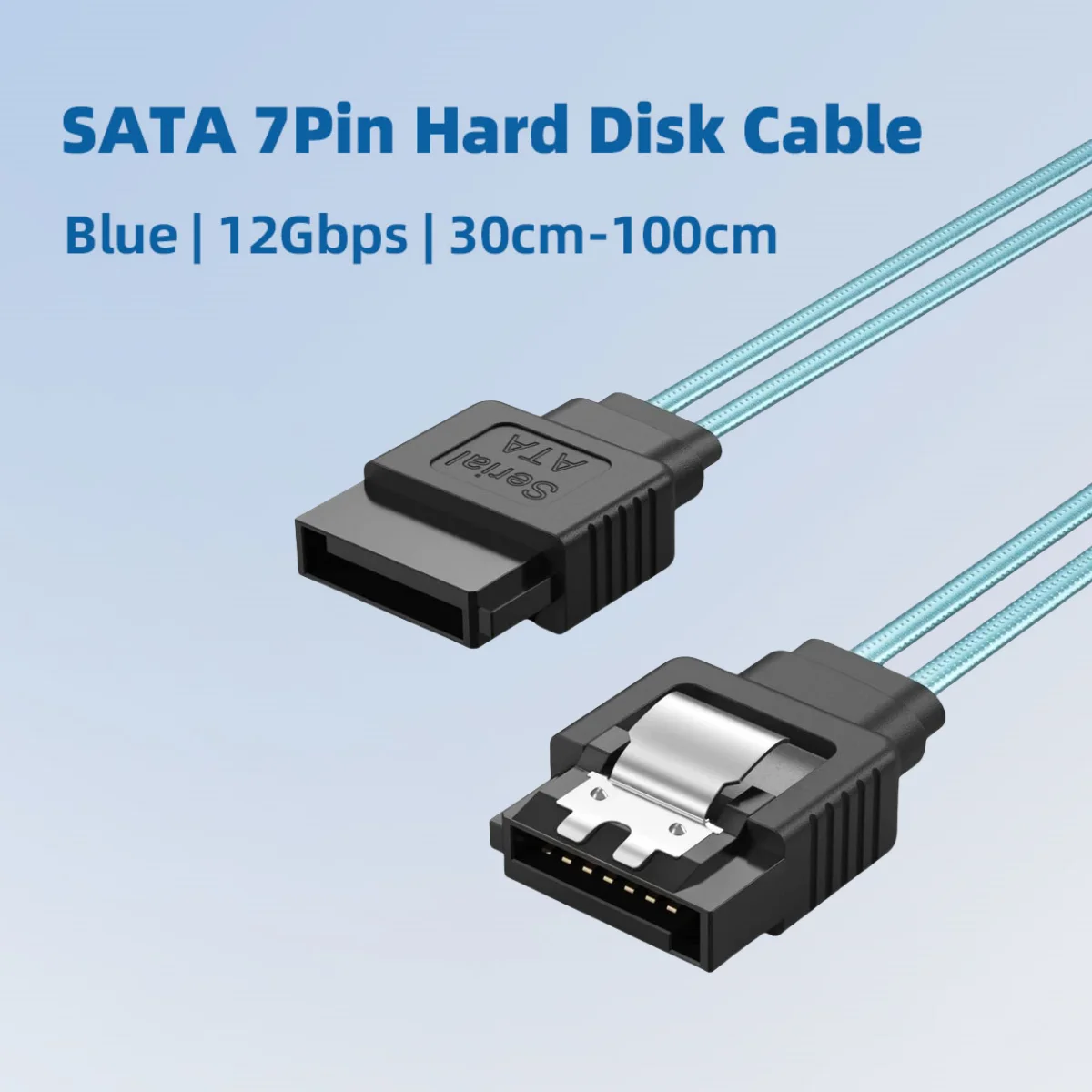 SATA 180 Degrees12Gbps 7PIN Hard Disk Server High - Speed Transmission Cable for Computer Host SSD Sata Optical Drive 0.3-1m