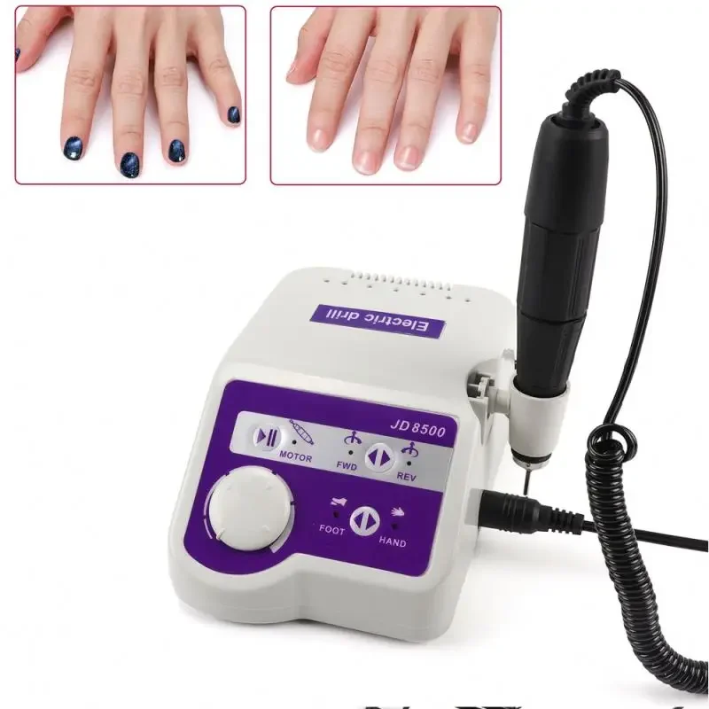 Perceuses à ongles électriques pliables, lime à ongles professionnelle, outils de pédicure, équipement d'art, 65W, 35000, N64.Art