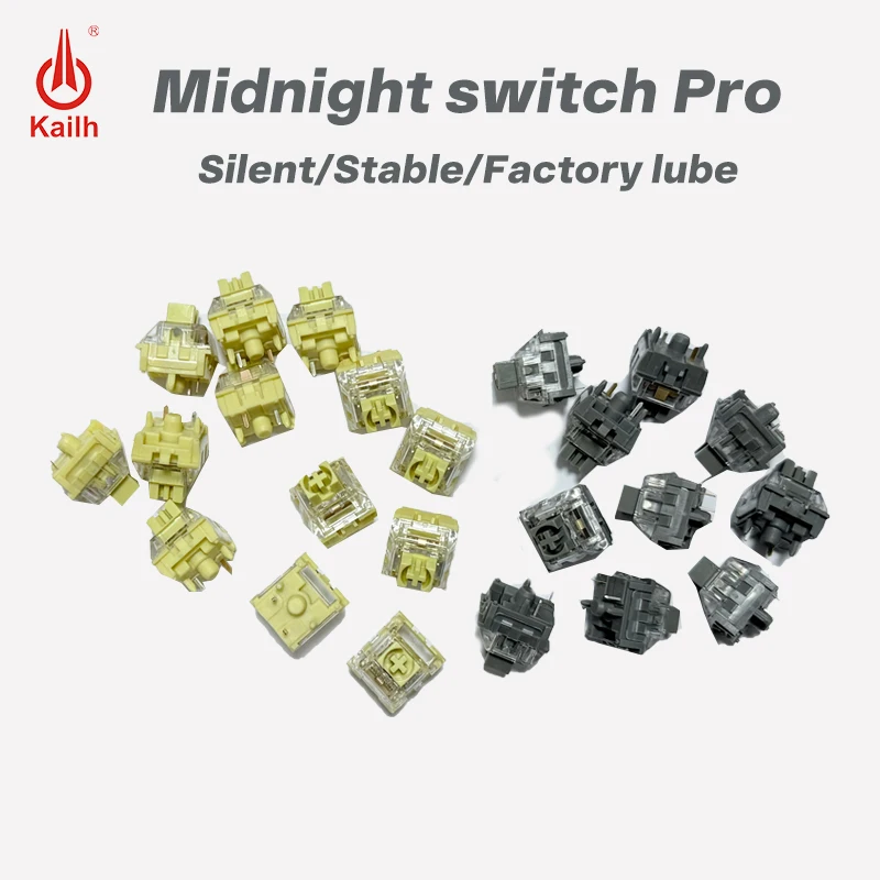 

Kailh MX Silent Mechanical Keyboard Switch 5Pin SMD MX Linear/Touch Midnight Switch Pro