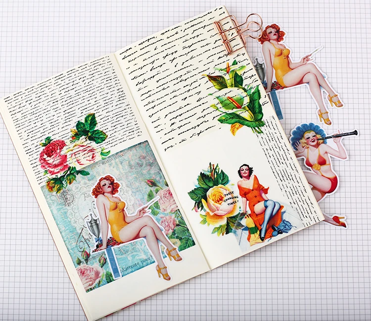 Vintage Victoria Rose naklejki papierowe rękodzieło i naklejki do scrapbookingu książka dekoracyjna naklejka DIY artykuły papiernicze — zdjęcie 5