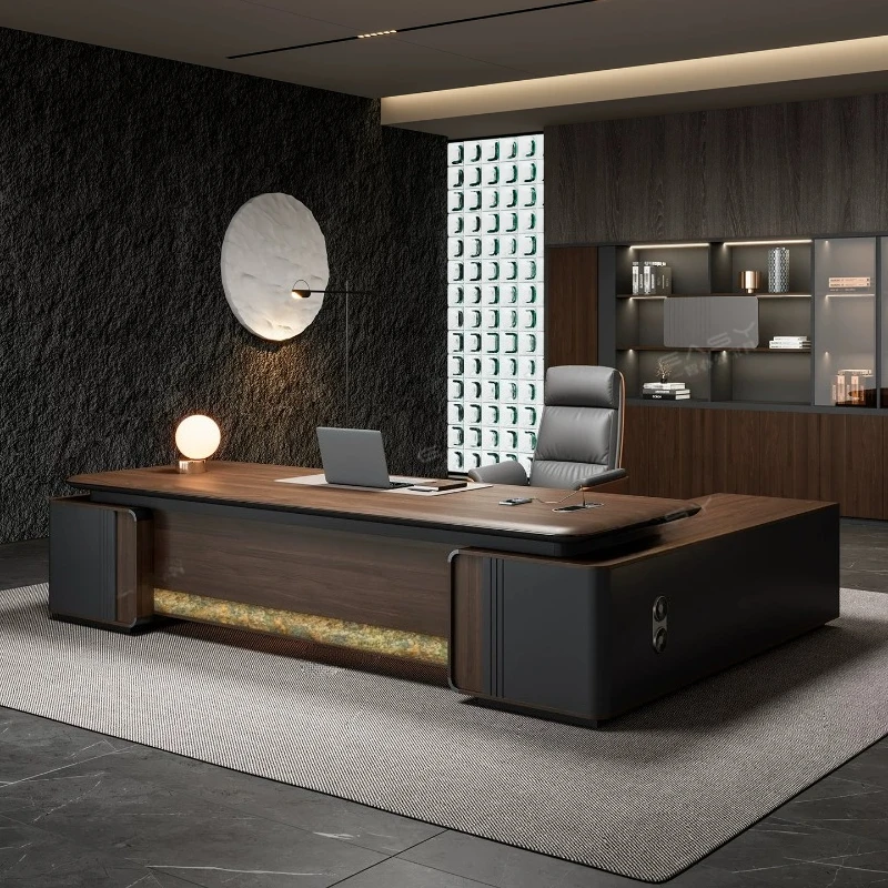 Upgrade Reception Office Desk Aesthetic Luxury Writing Commercial Office Table Specialty Modern Mesa Escritorio Furniture