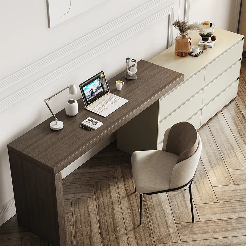 

Desk Storage Cabinet Integrated Bedroom Desk TV Cabinet Dresser Storage Chest of Drawers Nordic Simple