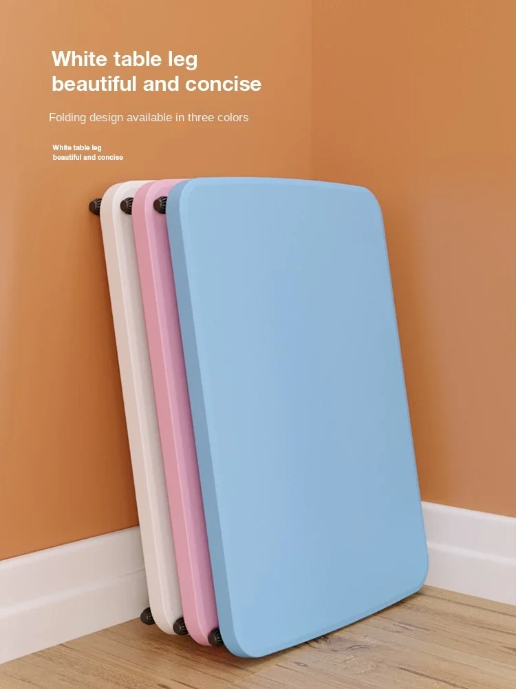 Liftable folding table, simple dining  portable computer table, small dormitory study table, multifunctional bedside table