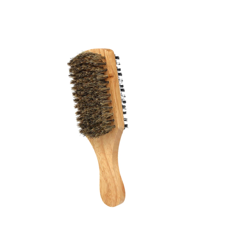 2 قطعة مشط تصفيف اللحية فرشاة جيب قصيرة الاستمالة شعيرات الشعر الخشبية الرجال الصغيرة المحمولة دائم السفر ودية #5