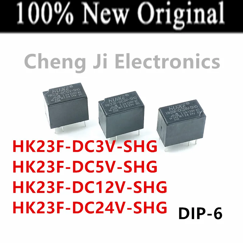 10PCS/Lot   HK23F-DC3V-SHG 、HK23F-DC5V-SHG 、HK23F-DC12V-SHG 、HK23F-DC24V-SHG    DIP-6   New Original Small Signal Relay