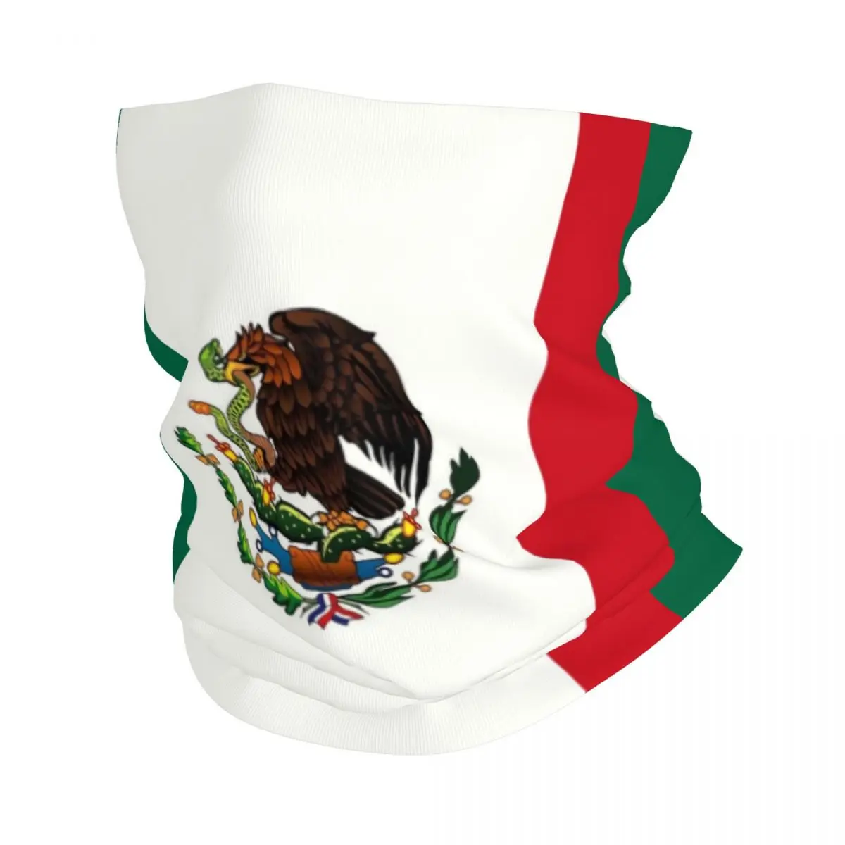 

Custom Mexico Flag Winter Headband Neck Warmer Men Women Ski Hunting Tube Scarf Face Bandana Gaiter