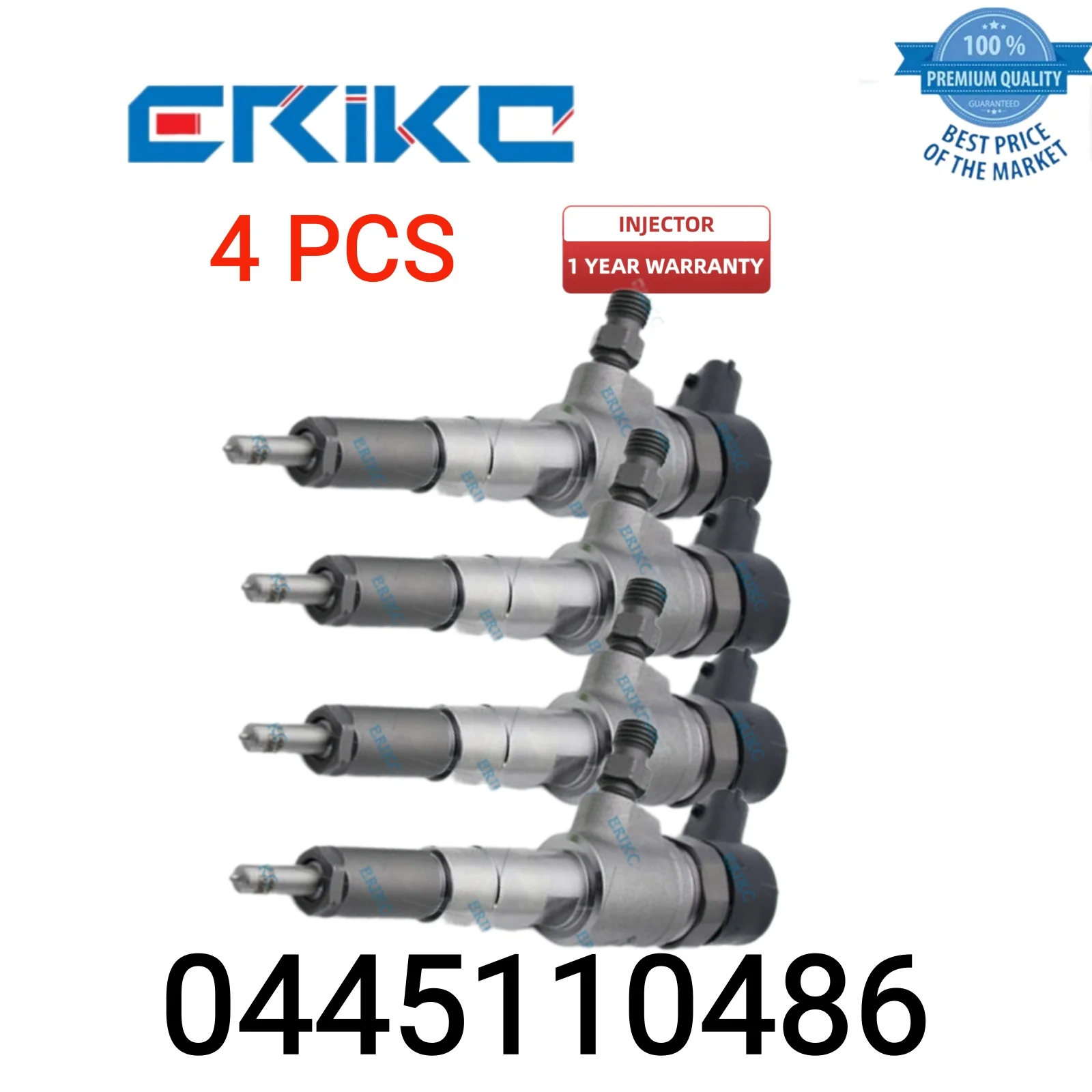 4 PCS 0 445 110 486 Auto Car Fuel Injector 0445110486 Injector Assembly 0445 110 486 Diesel Engine Fuel Injector