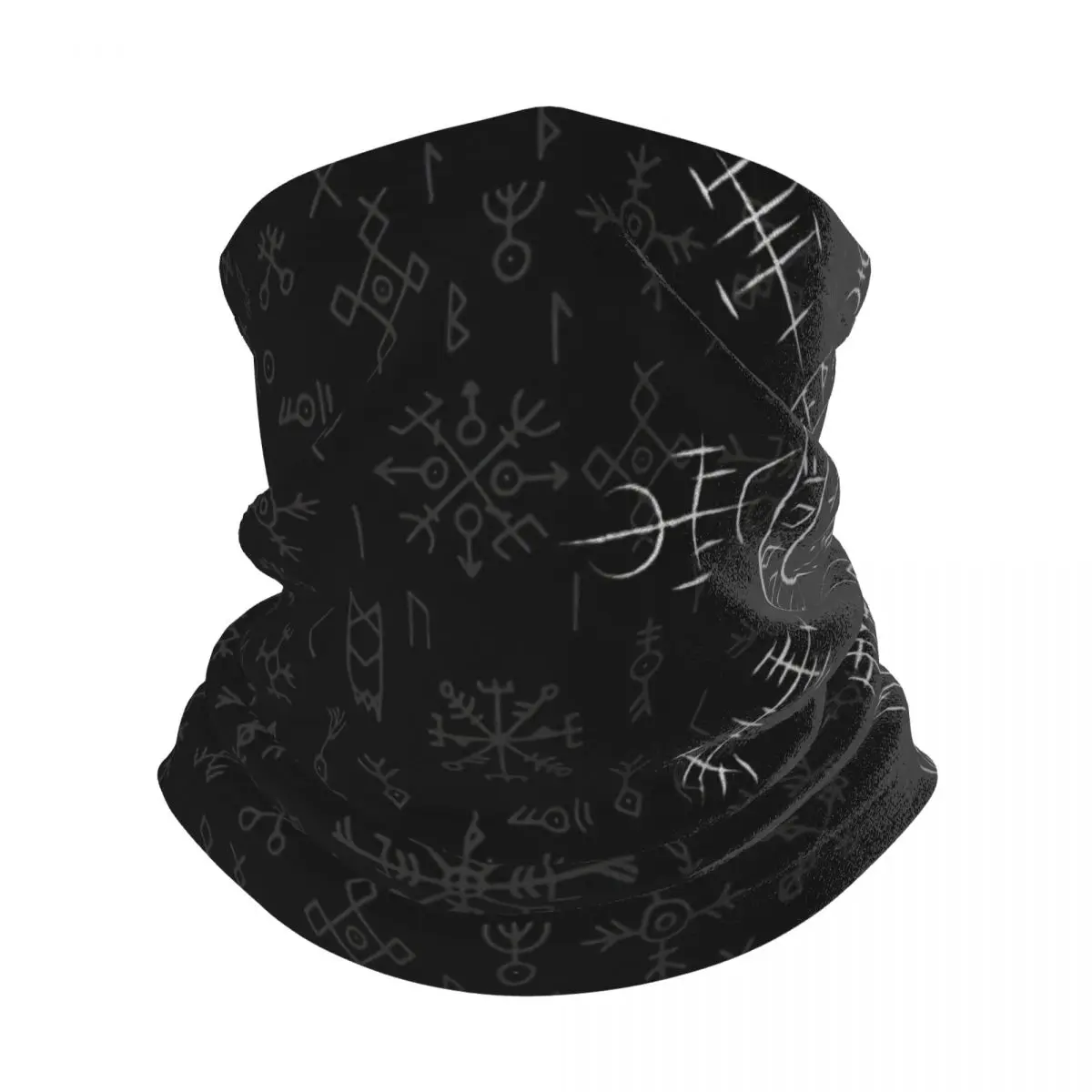 Celtic Compass Vegvisir Bandana Neck Gaiter Viking Windproof Face Mask Scarf Cover Women Men Headwear