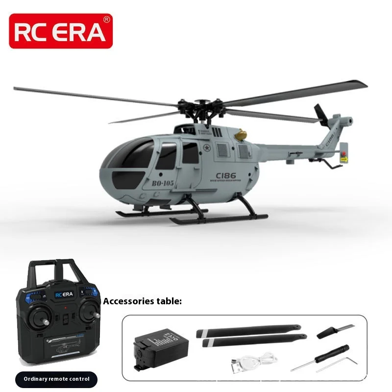 Rc Era Helicóptero de Controle Remoto 1/48 Simulação Modelo Elétrico Helicóptero Armado Hélice Única Aileron Livre Bo-150