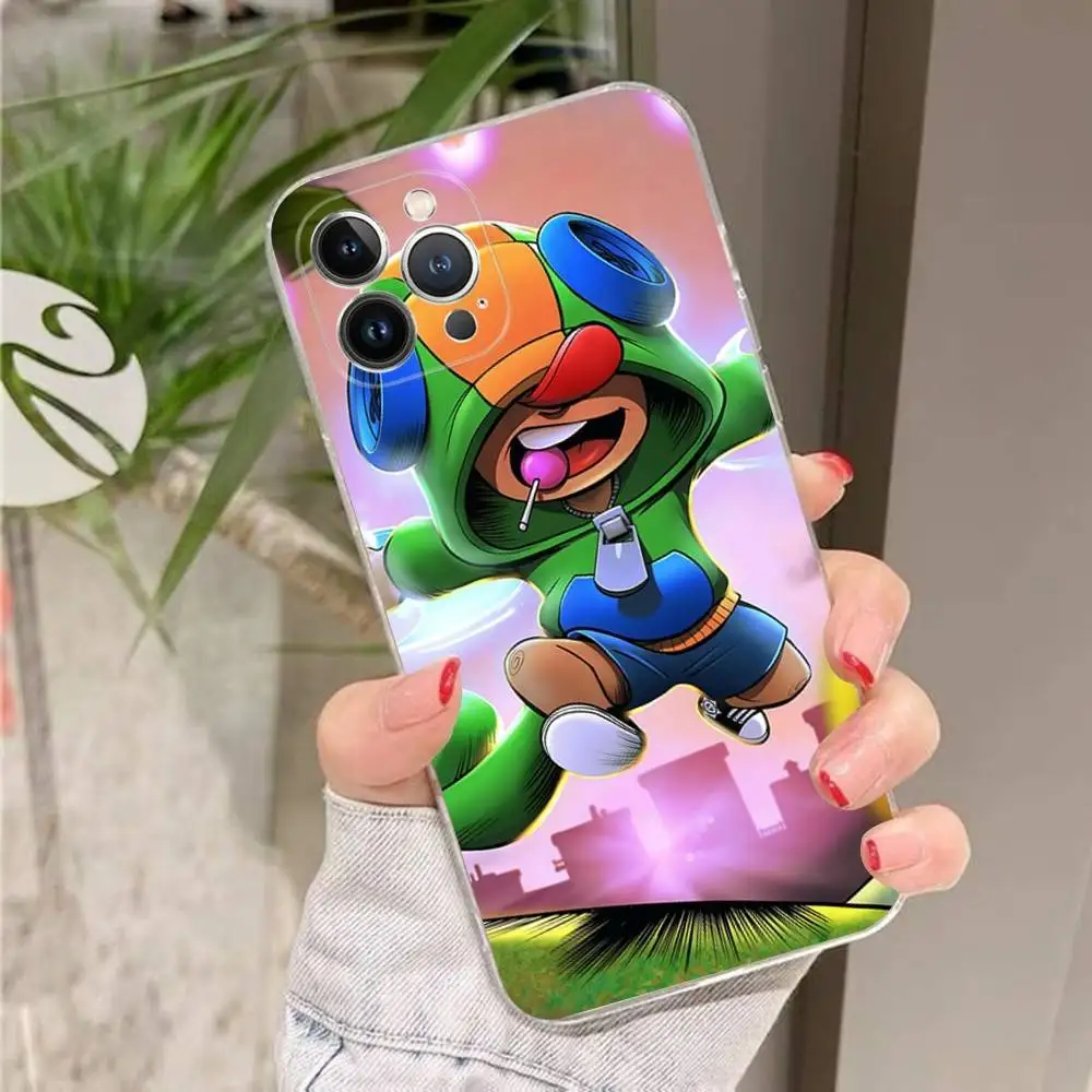 Jogo leon estrelas caso de telefone para iphone 16 15 14 11 12 13 mini pro xs max capa 6 7 8 plus x funda escudo